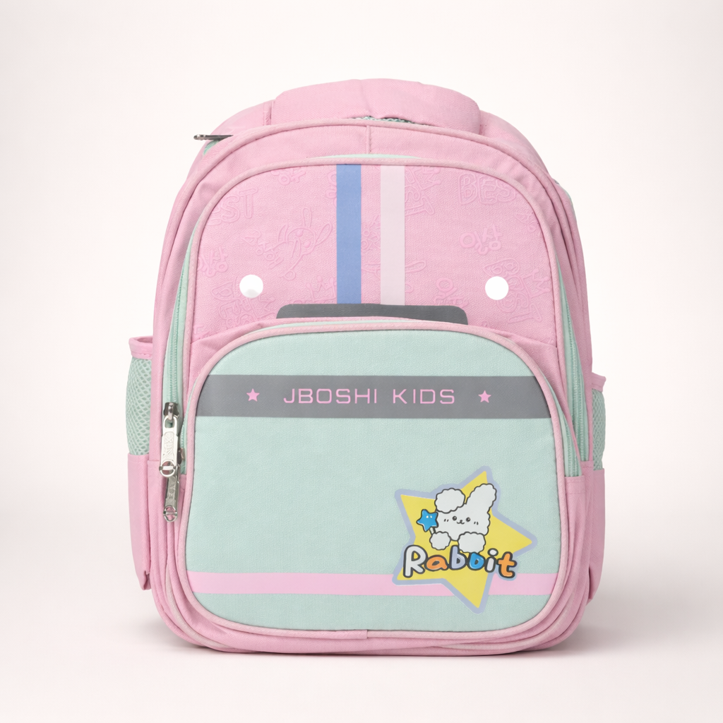 Pink Rabbit School Bag For Kids