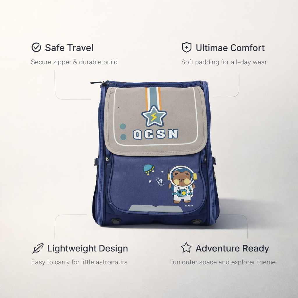 Astronaut Bear Blue Bag pack