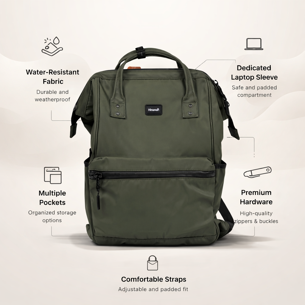 Dark Green Office/College Handbag/Bag Pack