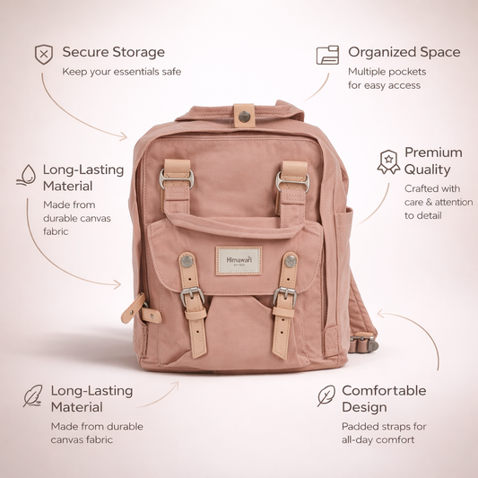 Peach Office/College Handbag/Bag Pack