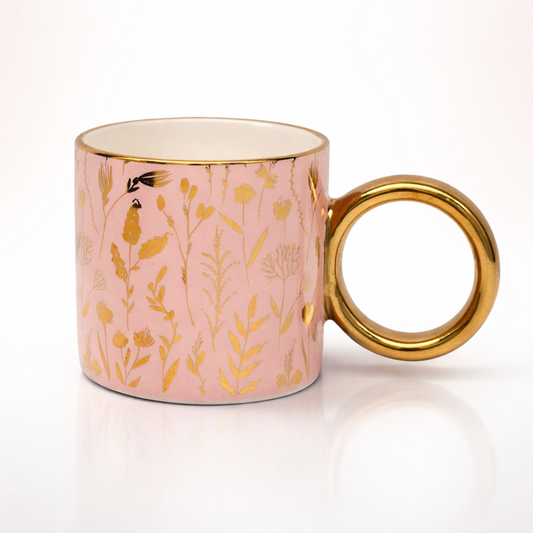 Handcrafted Golden Shimmer Art Premium Mug