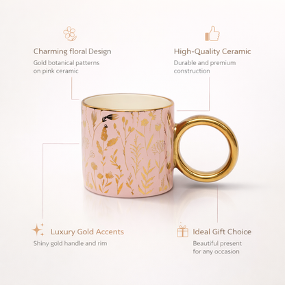 Handcrafted Golden Shimmer Art Premium Mug
