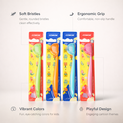Ultra Soft Toothbrush for Kids (Pack of 4)