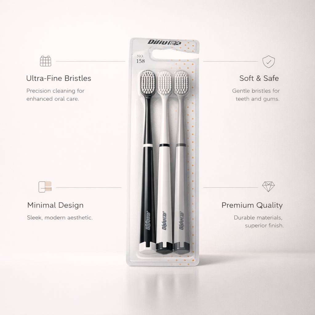 Premium Tooth Brush For Adults (Pack of 3)