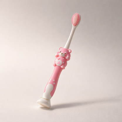 Multicolor Toothbrush With Teddy Toy For Kids ( Pack of 4 )