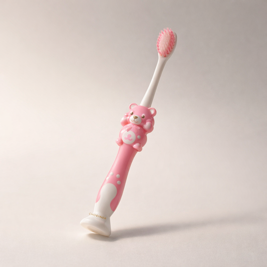 Multicolor Toothbrush With Teddy Toy For Kids ( Pack of 4 )