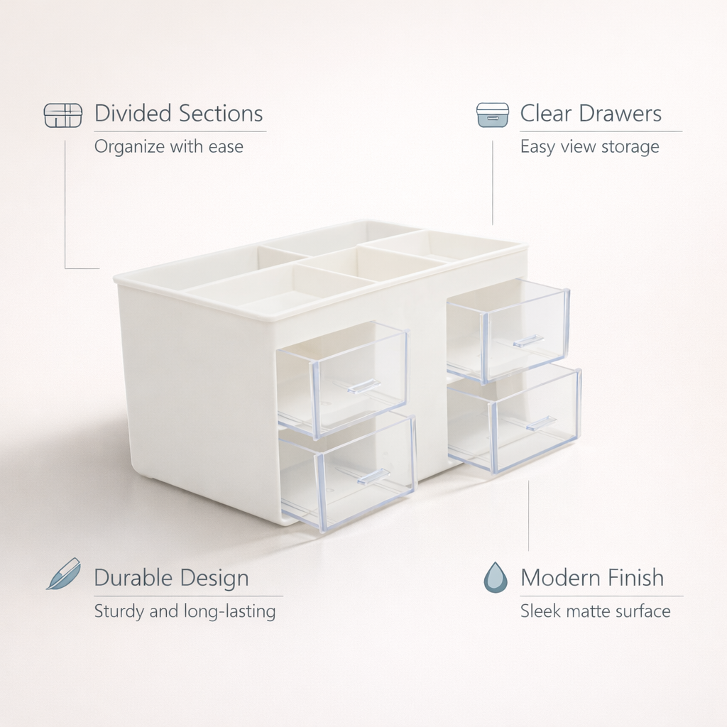 Desk organizer with drawer