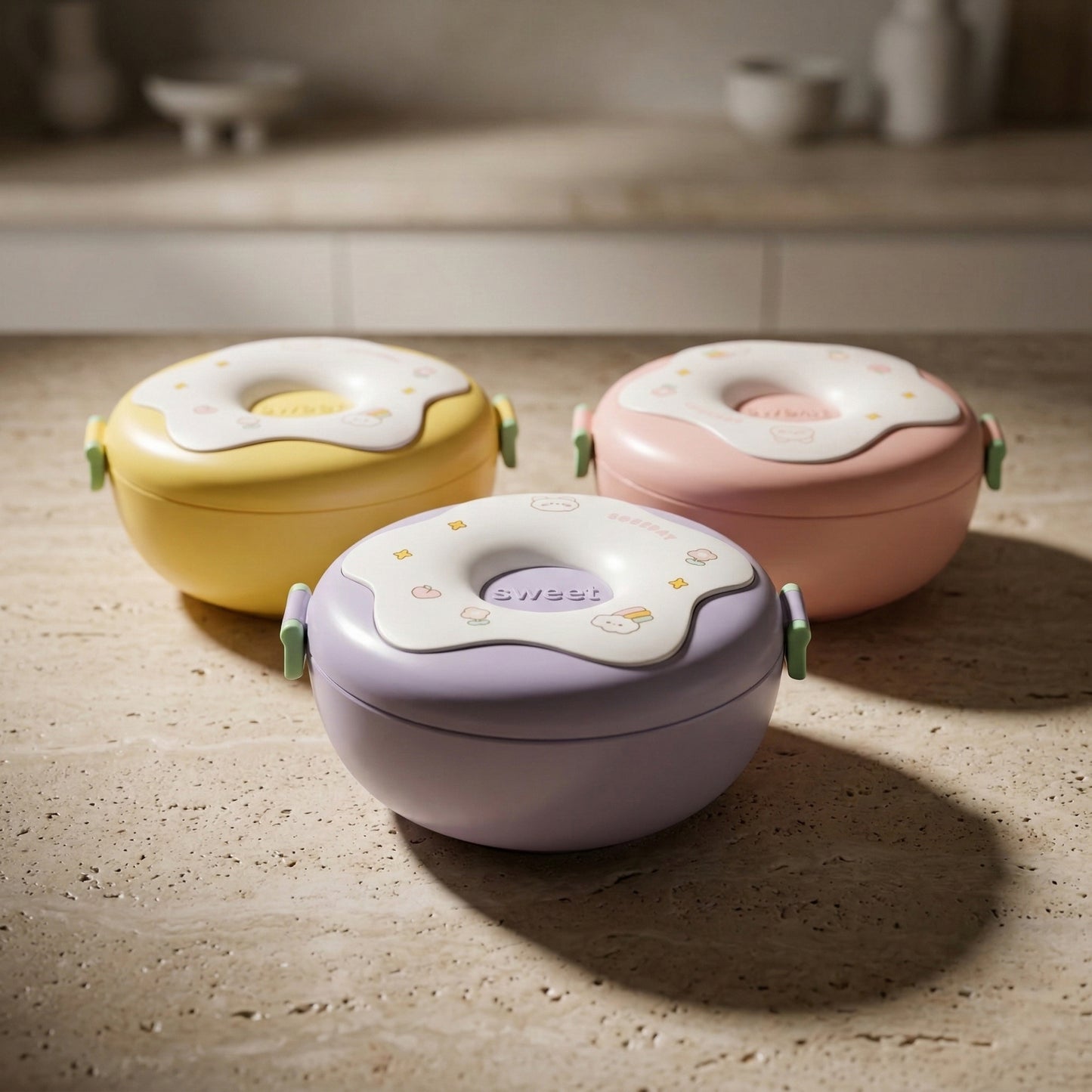 Multicolor Cute Looking Lunch Box