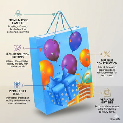 Balloon Design Gift Bags