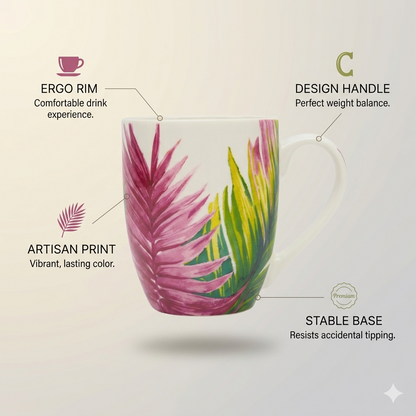 Leaf Printed Premium Ceramic Mug