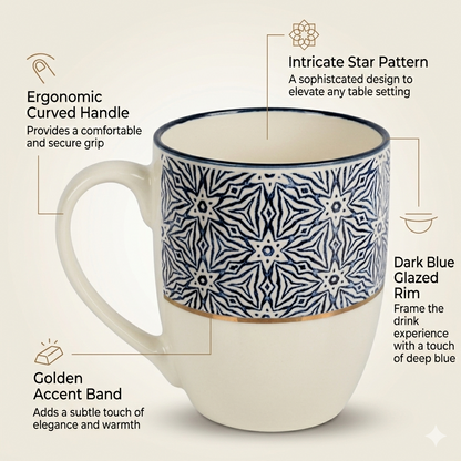 Modern Mosaic Art Print Ceramic Mug