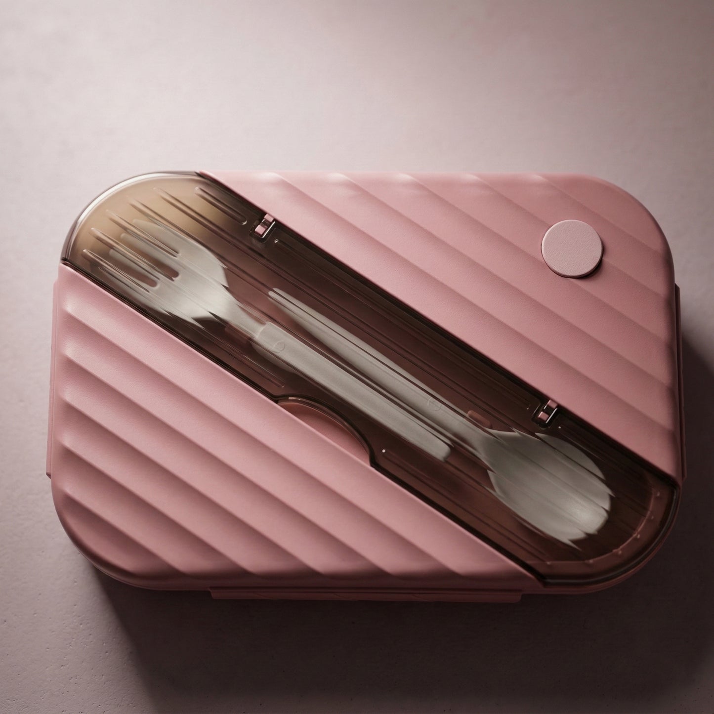 Diagonal Spoon Compartment Lunch Box