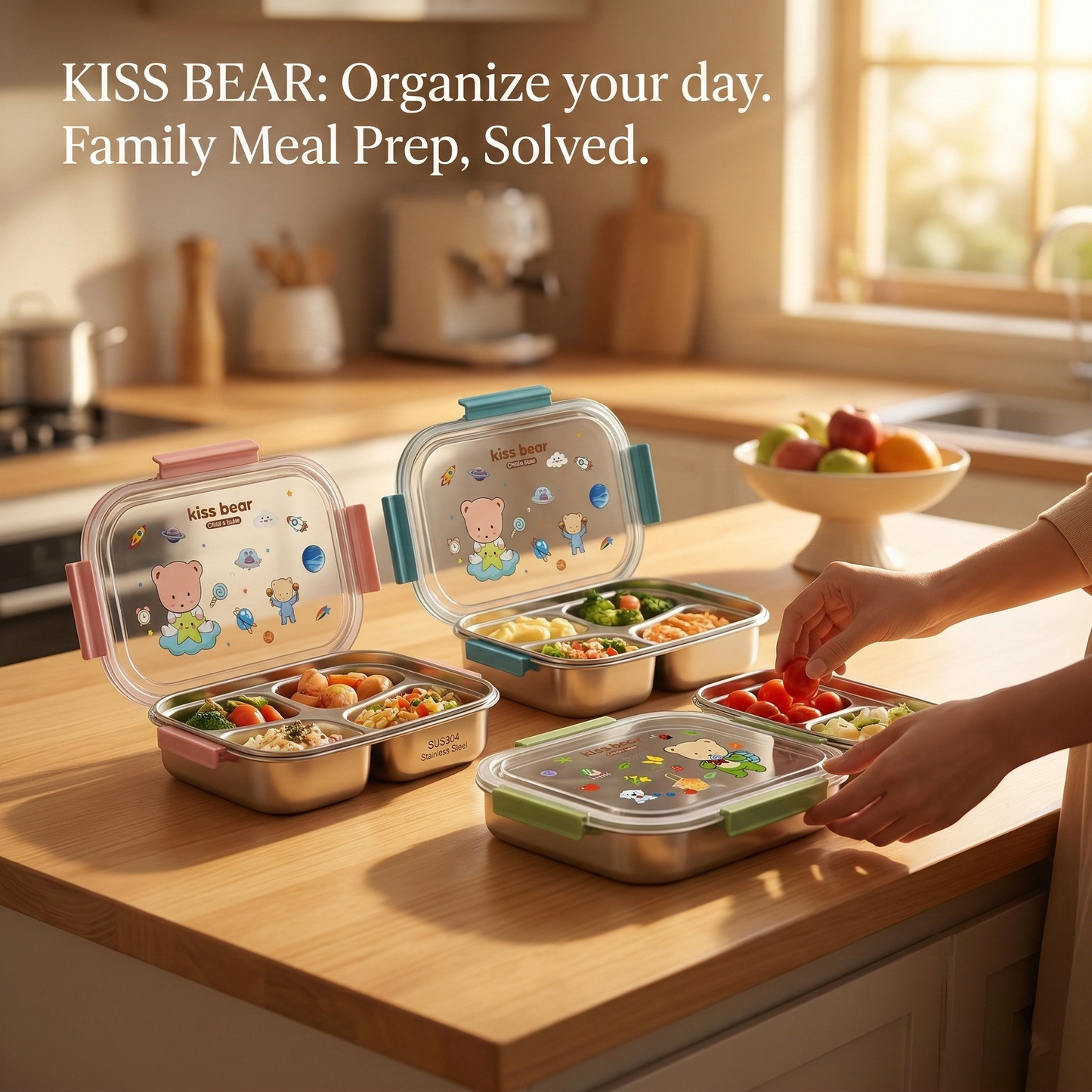 Cute cartoon lunch box