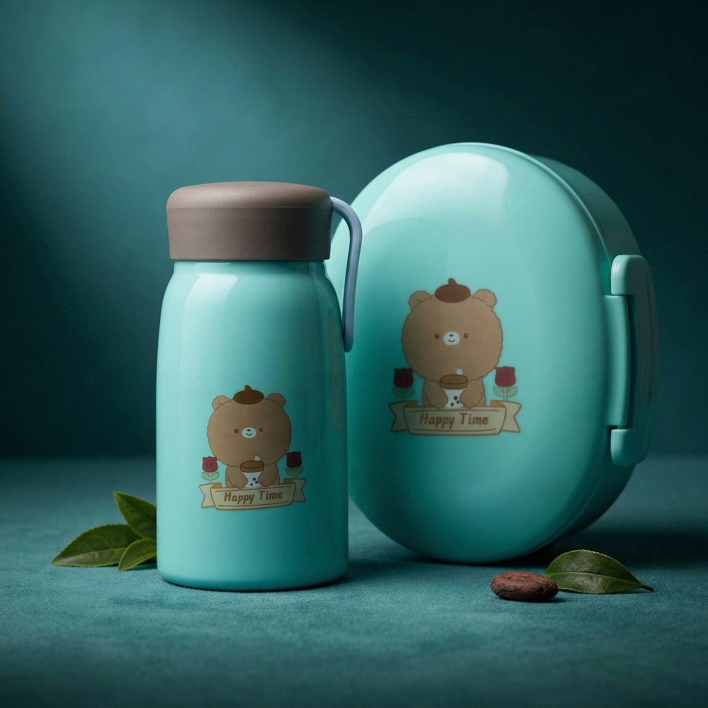 Lunch box combo with cute water  bottle