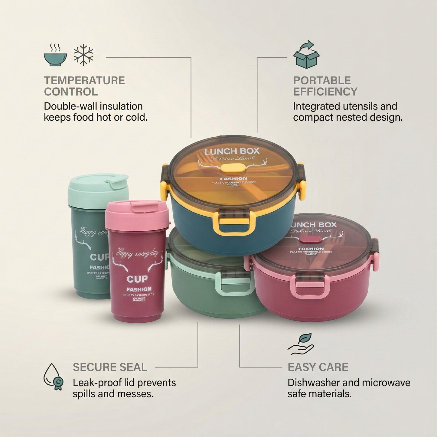 Lunch Box Combo For Office & School