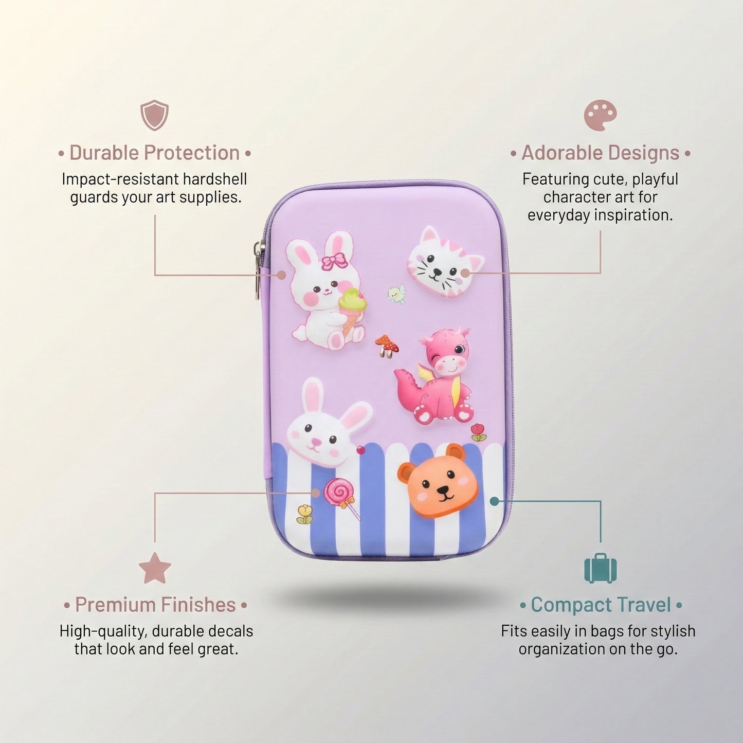 School Pencil Box for Kids