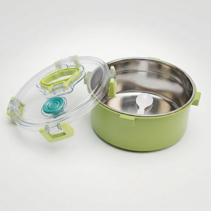 Circular air tight lunch box