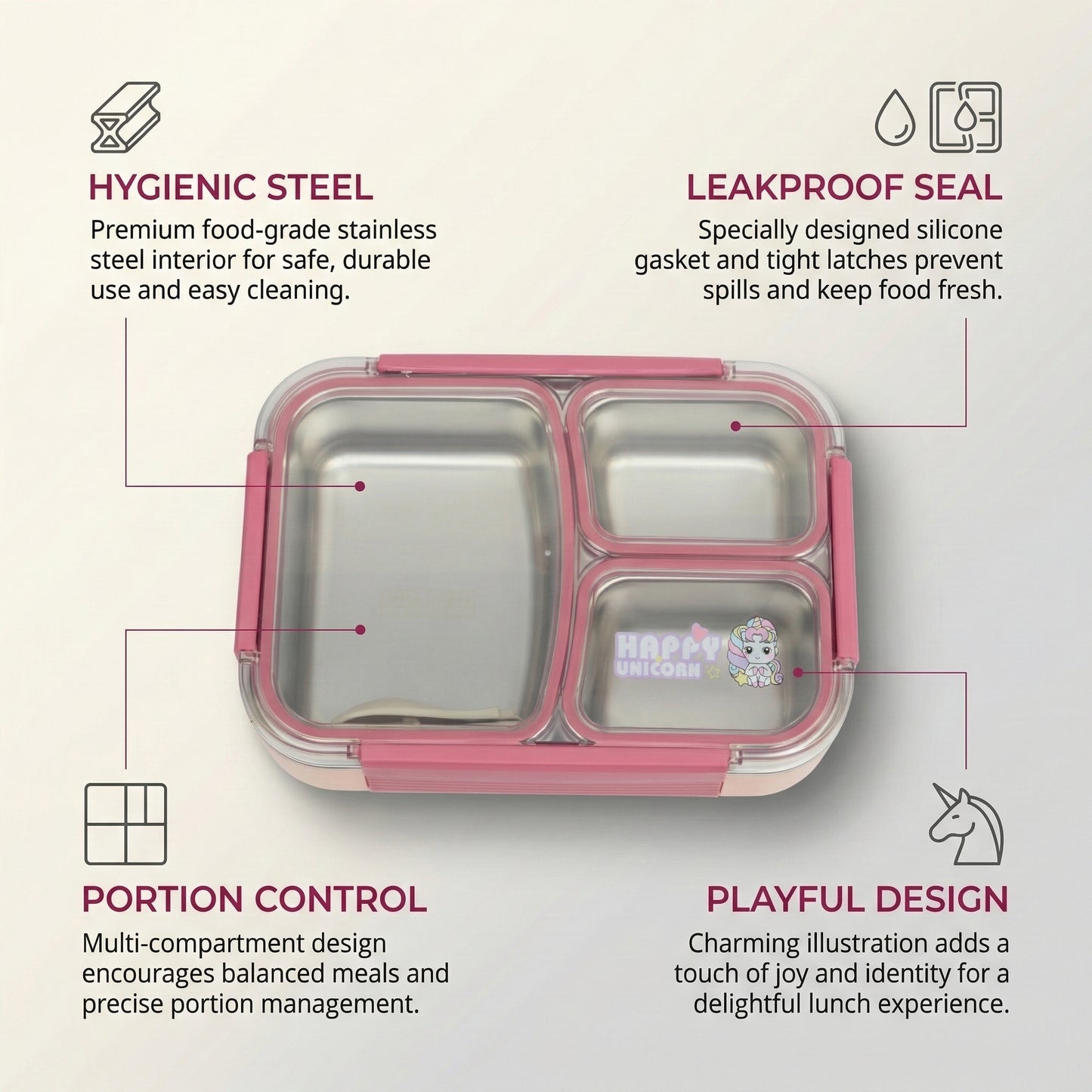 Cute and multicolour lunch box