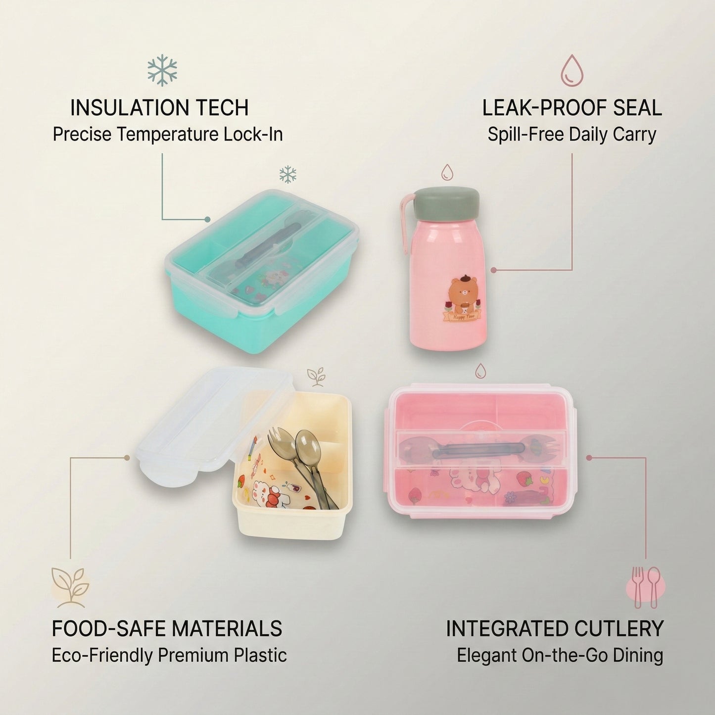 Kids Lunch Box Combo Kit