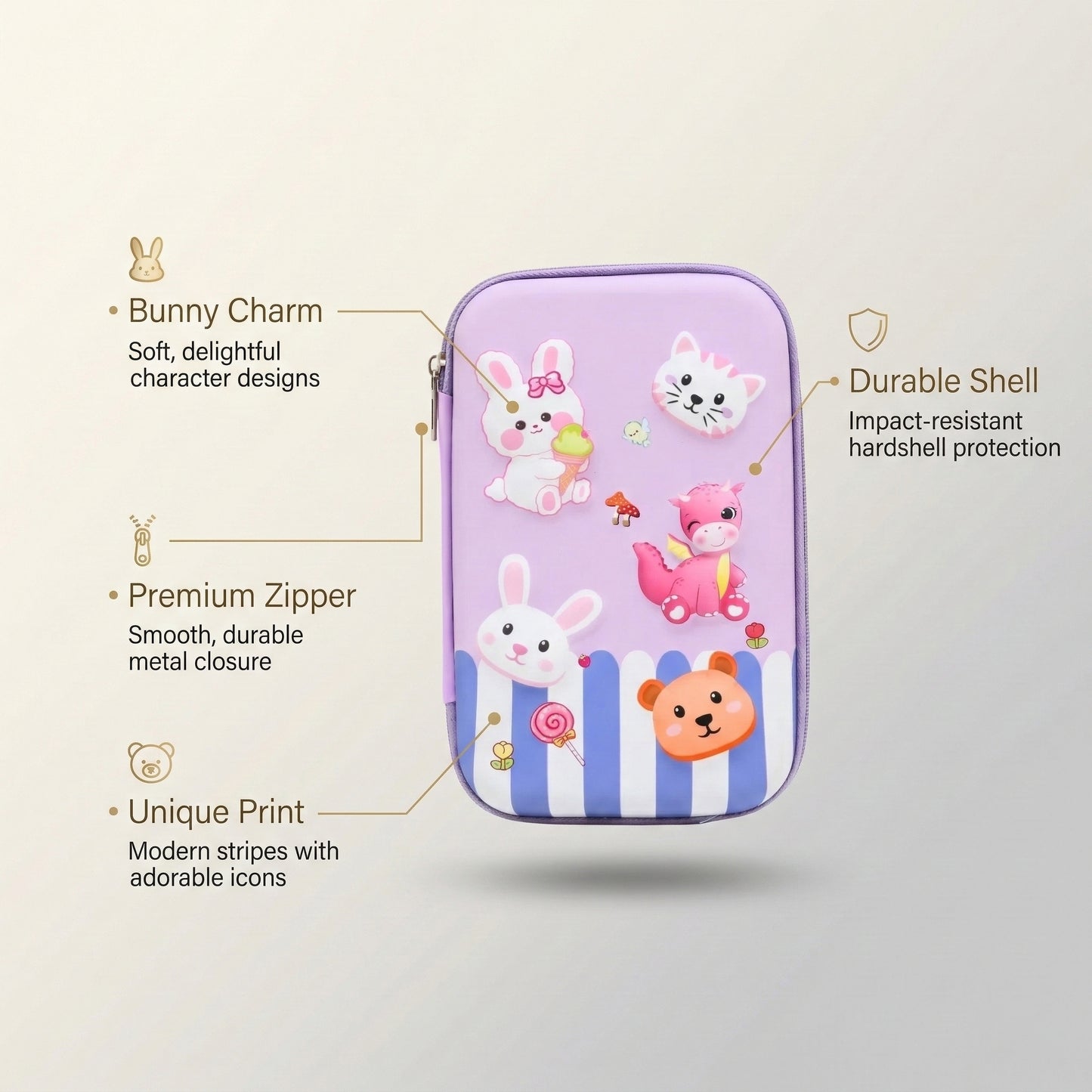 School Pencil Box for Kids