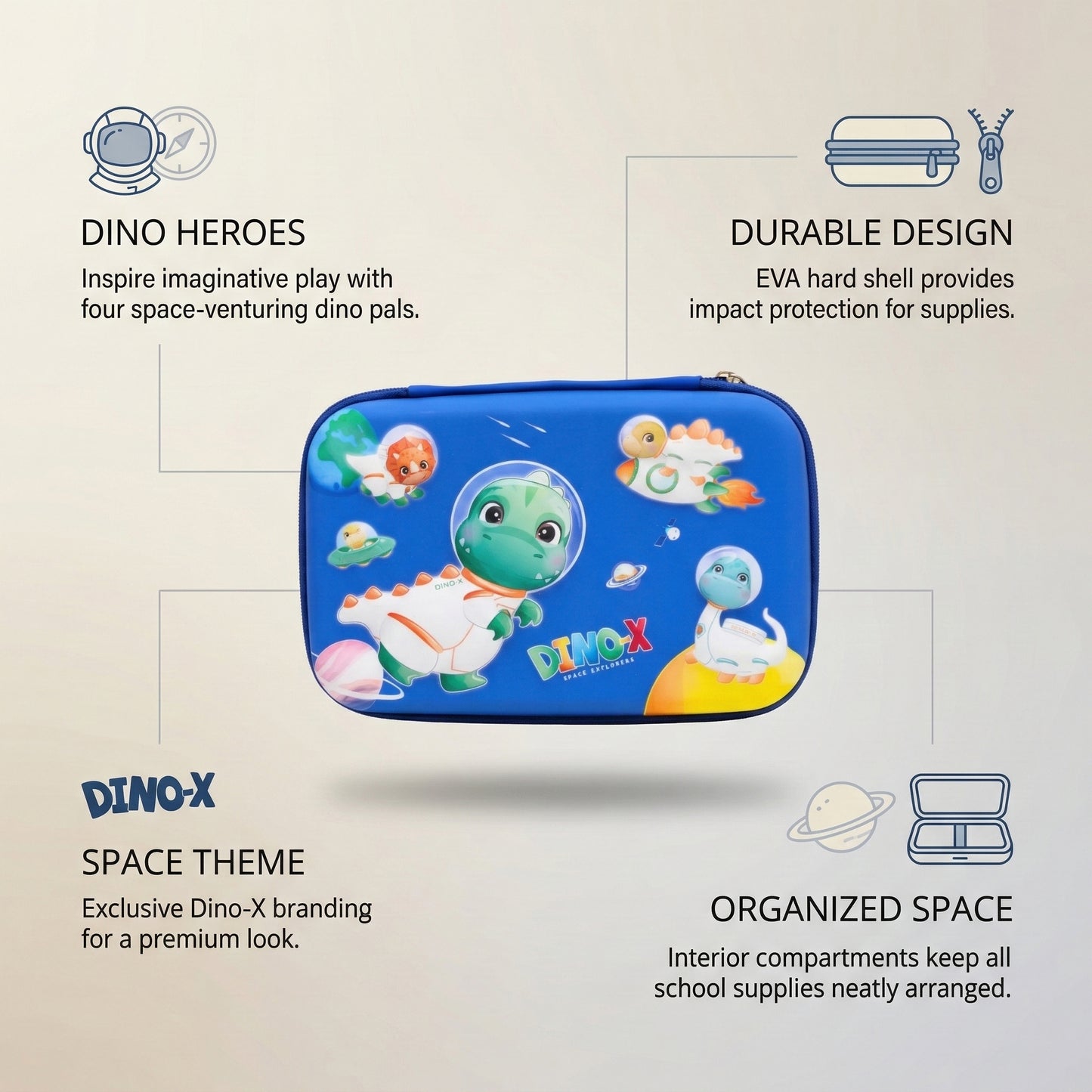 School Pencil Box for Kids