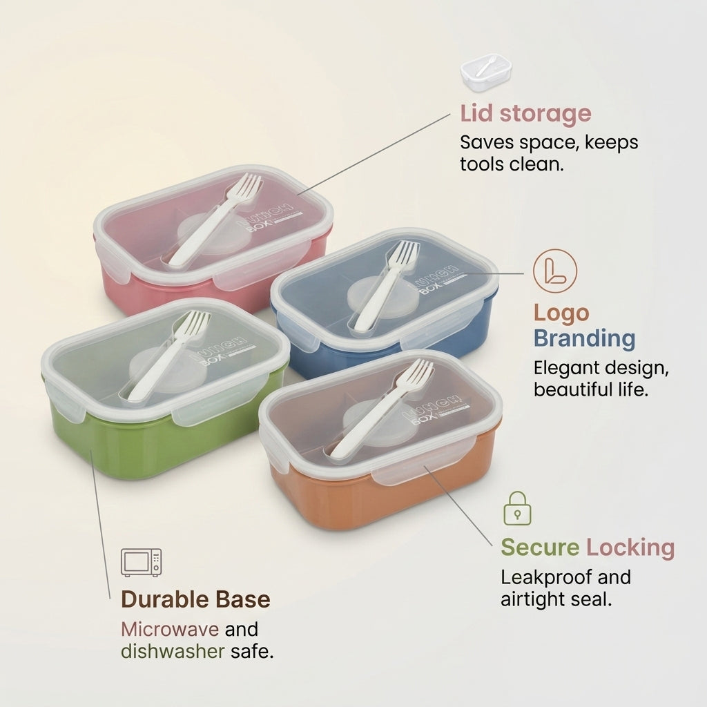 School & Office Lunch Box With Compartment