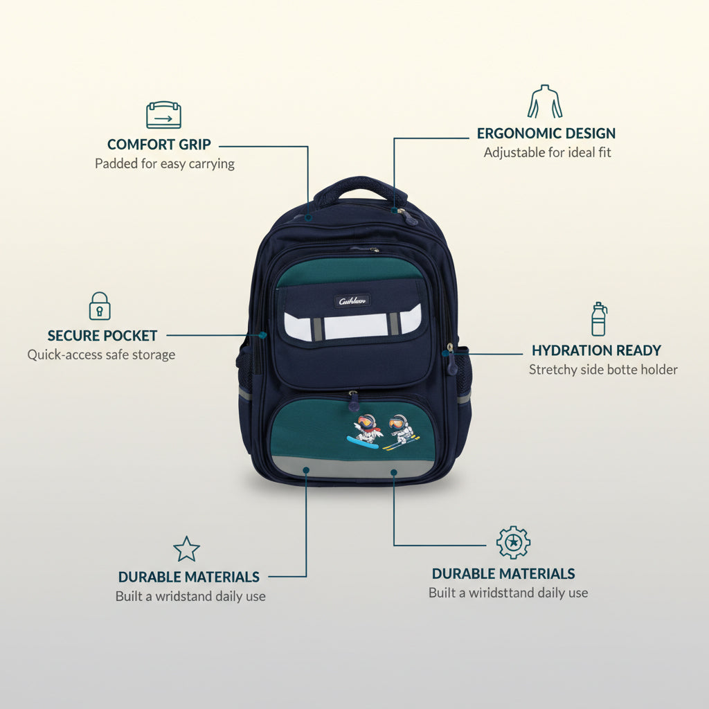 Cathleen Blue Bag Pack School Bag for Kids