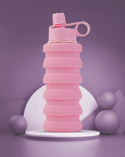 Expandable Silicone Travel Bottle – 500ML | Foldable, Leak-Proof & BPA-Free | TUFULA