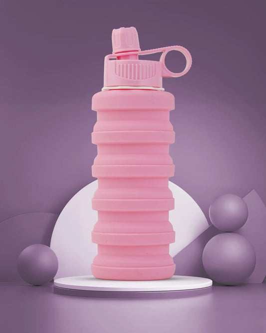 Expandable Silicone Travel Bottle – 500ML | Foldable, Leak-Proof & BPA-Free | TUFULA