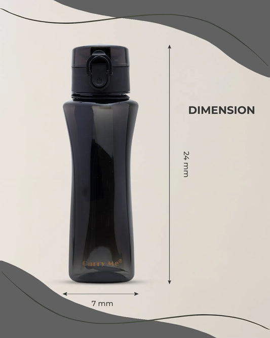 Leak-Proof Tritan Sports Bottle Black – 550ml– TUFULA