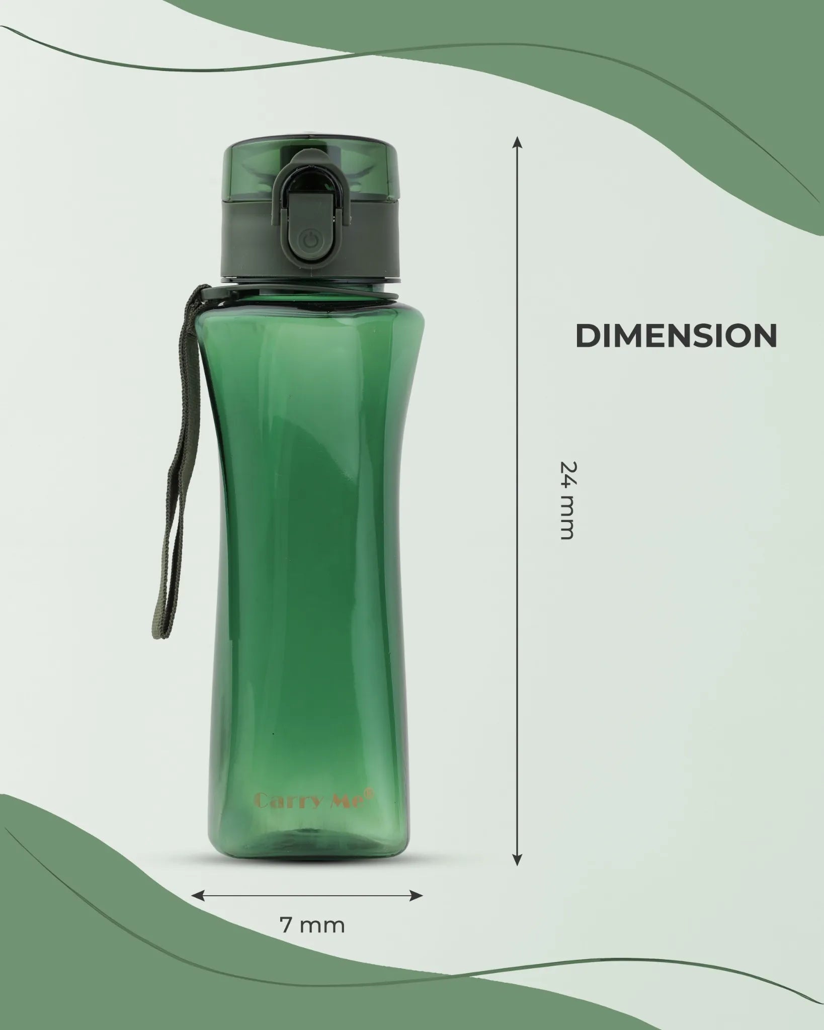 Leak-Proof Tritan Sports Bottle Green – 550ml – TUFULA