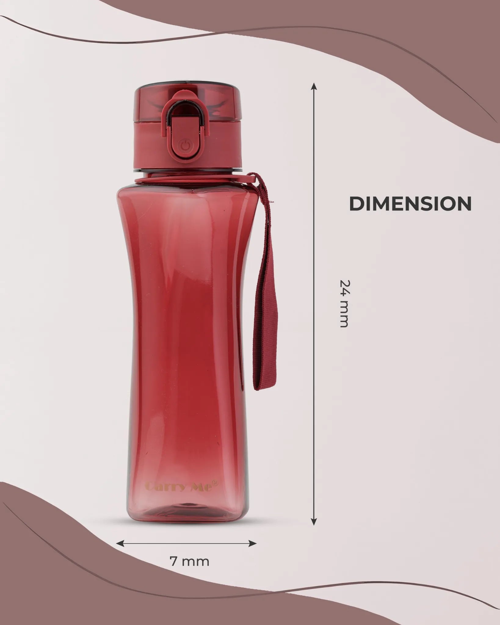 Leak-Proof Tritan Sports Bottle Red – 550ml – TUFULA