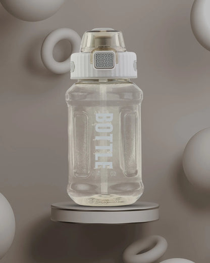 Kids Water Bottle with Straw Grey – 800ml – TUFULA