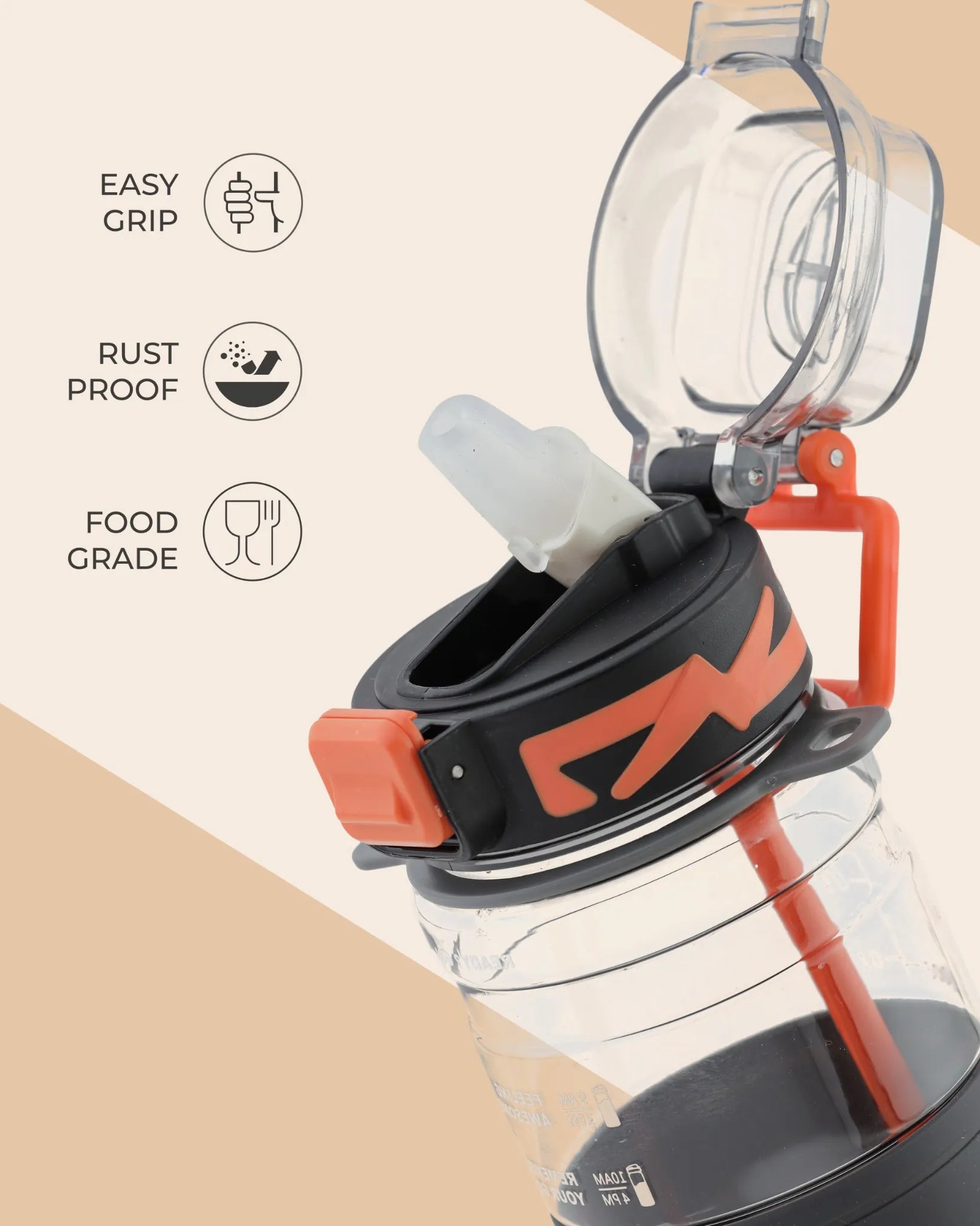 Hello Sport Bottle Black – 700ml – TUFULA