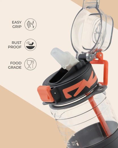 Hello Sport Bottle Black – 700ml – TUFULA