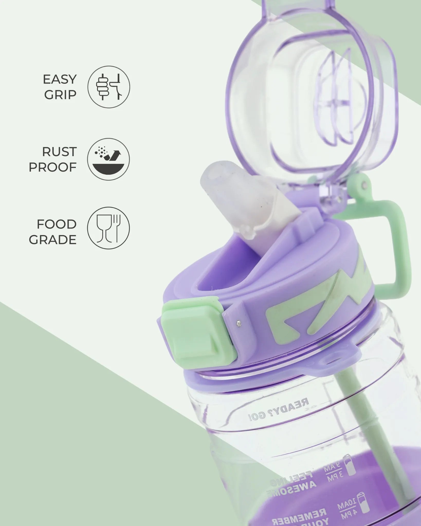 Hello Sport Bottle Purple – 700ml – TUFULA