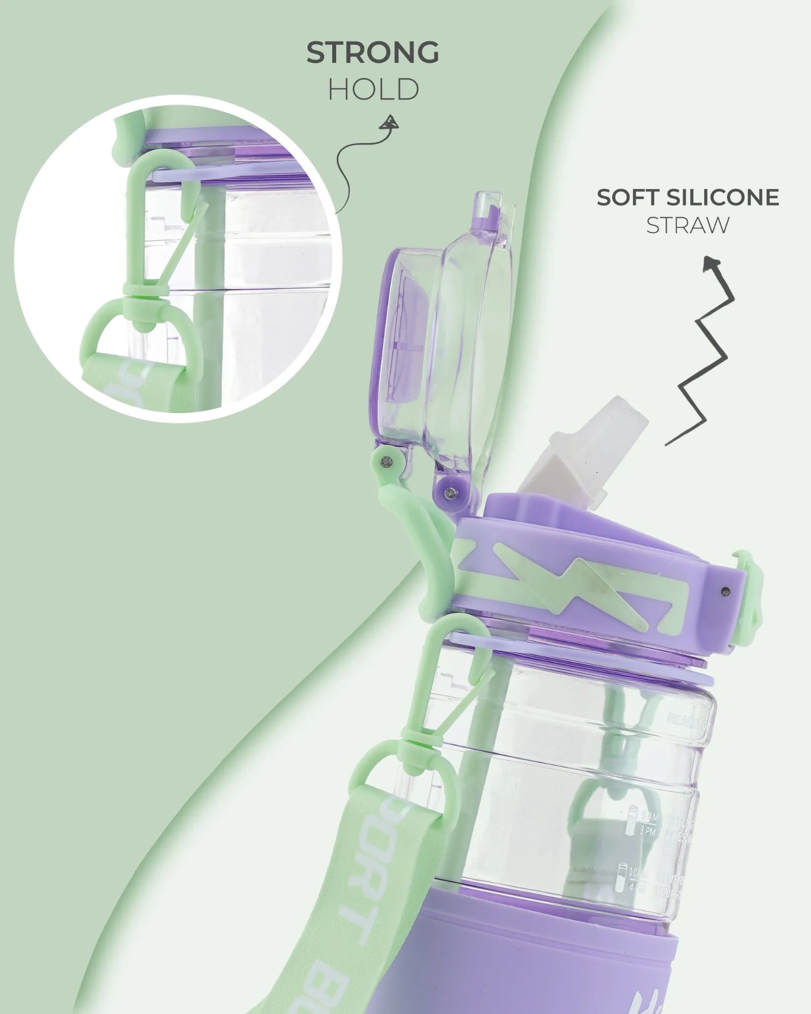 Hello Sport Bottle Purple – 700ml – TUFULA