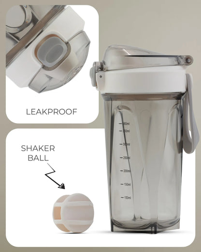 Protein Shaker Bottle Offwhite – 380ml – TUFULA