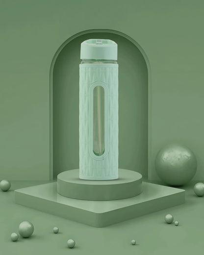 Glass-Style Hydration Bottle Green – 500ml – TUFULA