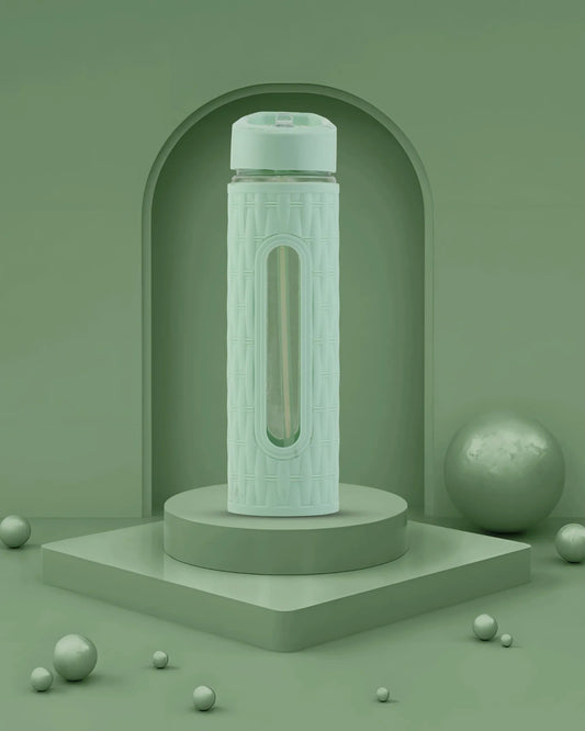 Glass-Style Hydration Bottle Green – 500ml – TUFULA