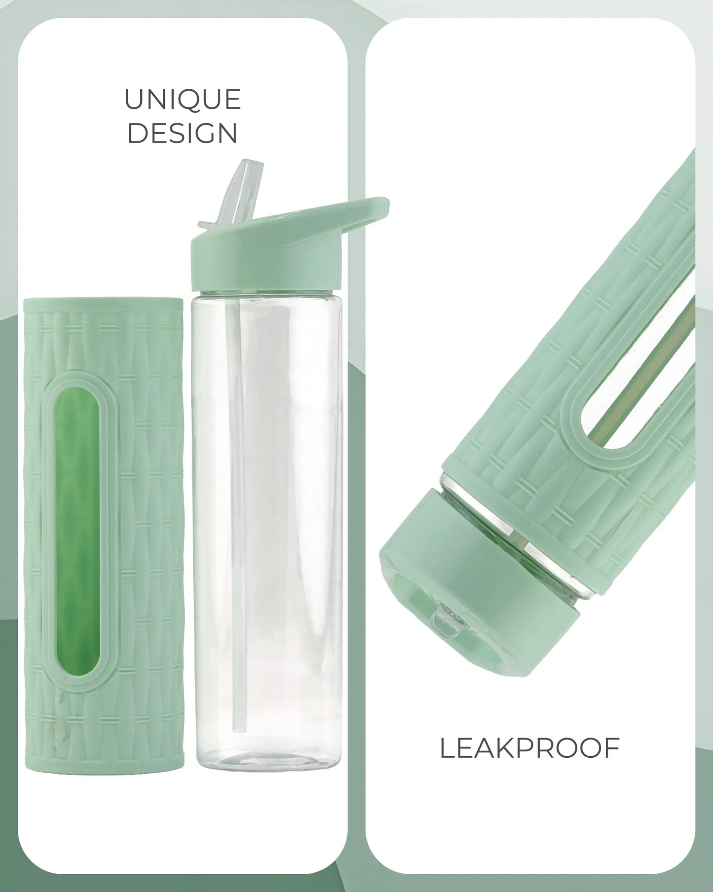 Glass-Style Hydration Bottle Green – 500ml – TUFULA