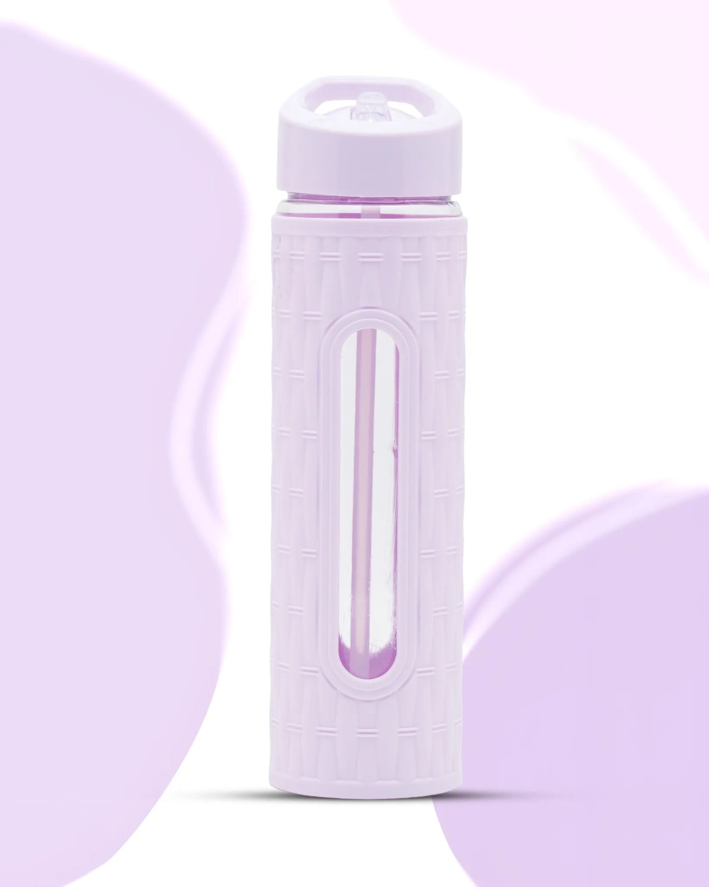 Glass-Style Hydration Bottle Peach – 500ml – TUFULA
