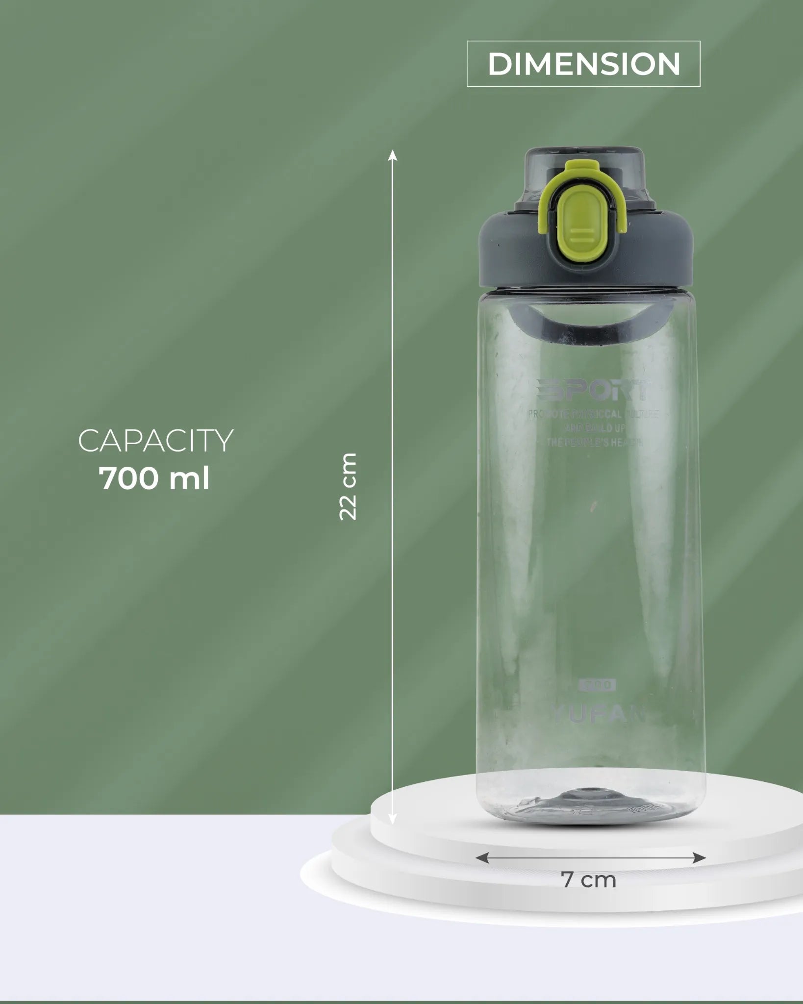 Sport Hydration Bottle Black – 500ml – TUFULA