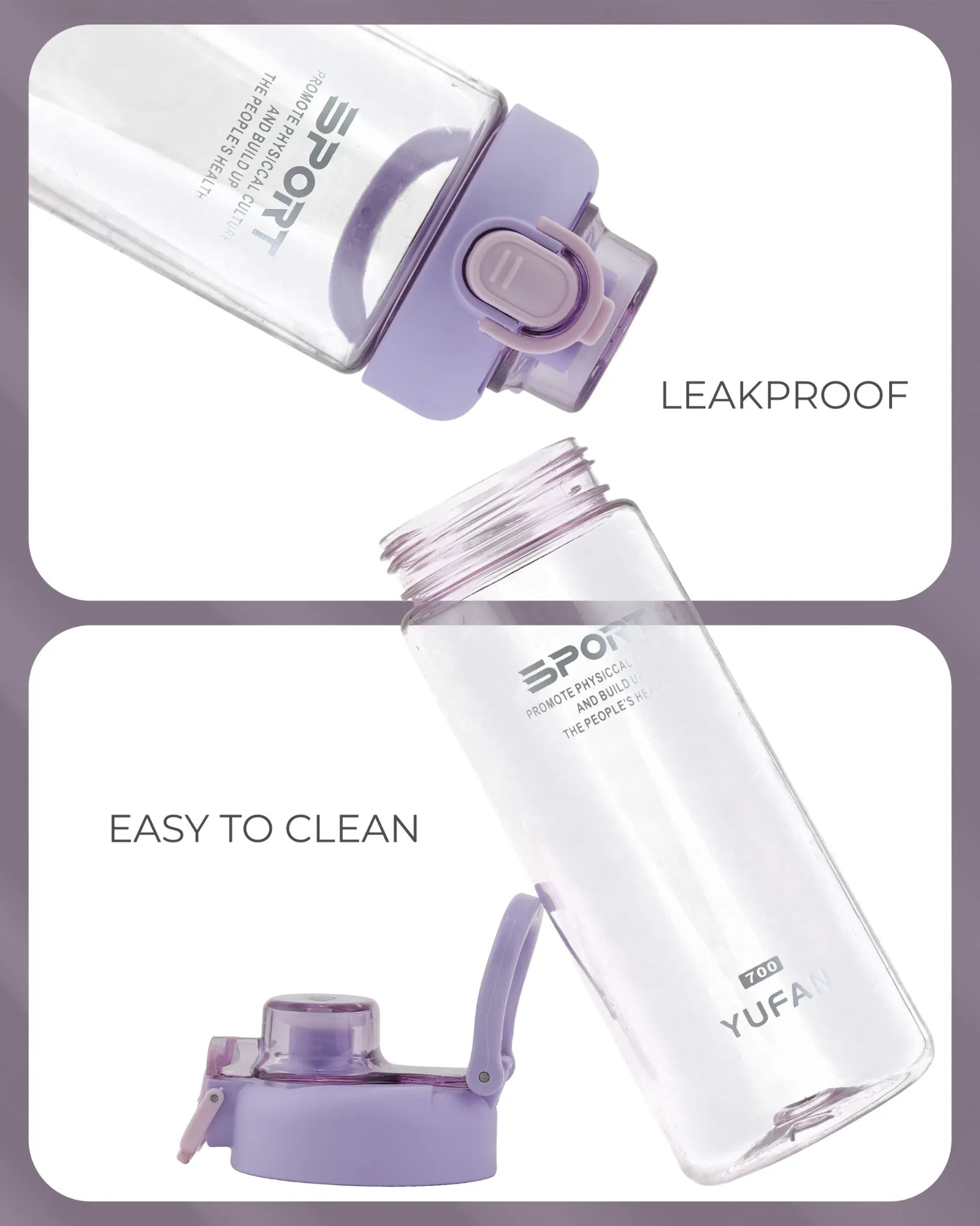 Sport Hydration Bottle Purple – 500ml – TUFULA