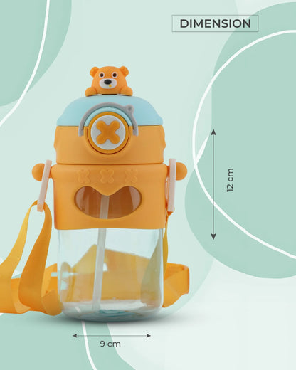 Toddler Sipper Bottle Skyblue – 500ml – Bear Straw Lid – TUFULA