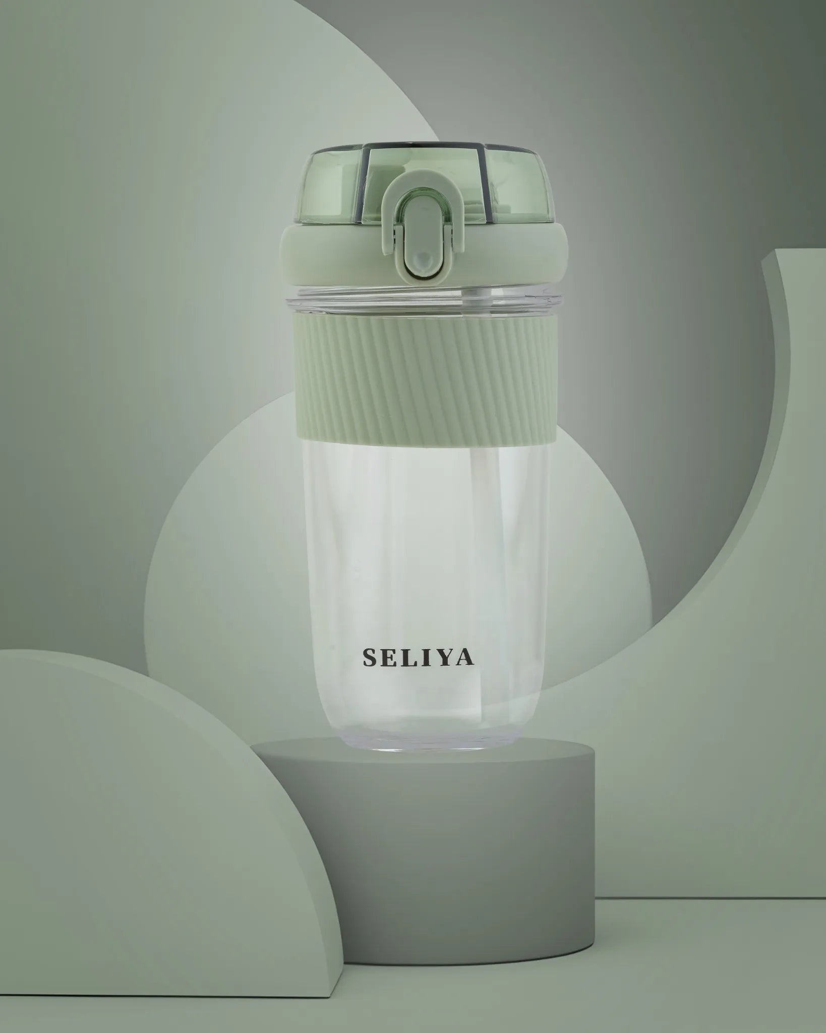 Seliya Travel Bottle Green – 450ml – Flip Lock Lid – TUFULA