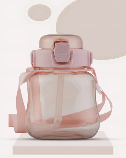 Sticker Water Bottle Pink – 500ml – Leakproof BPA-Free Bottle – TUFULA