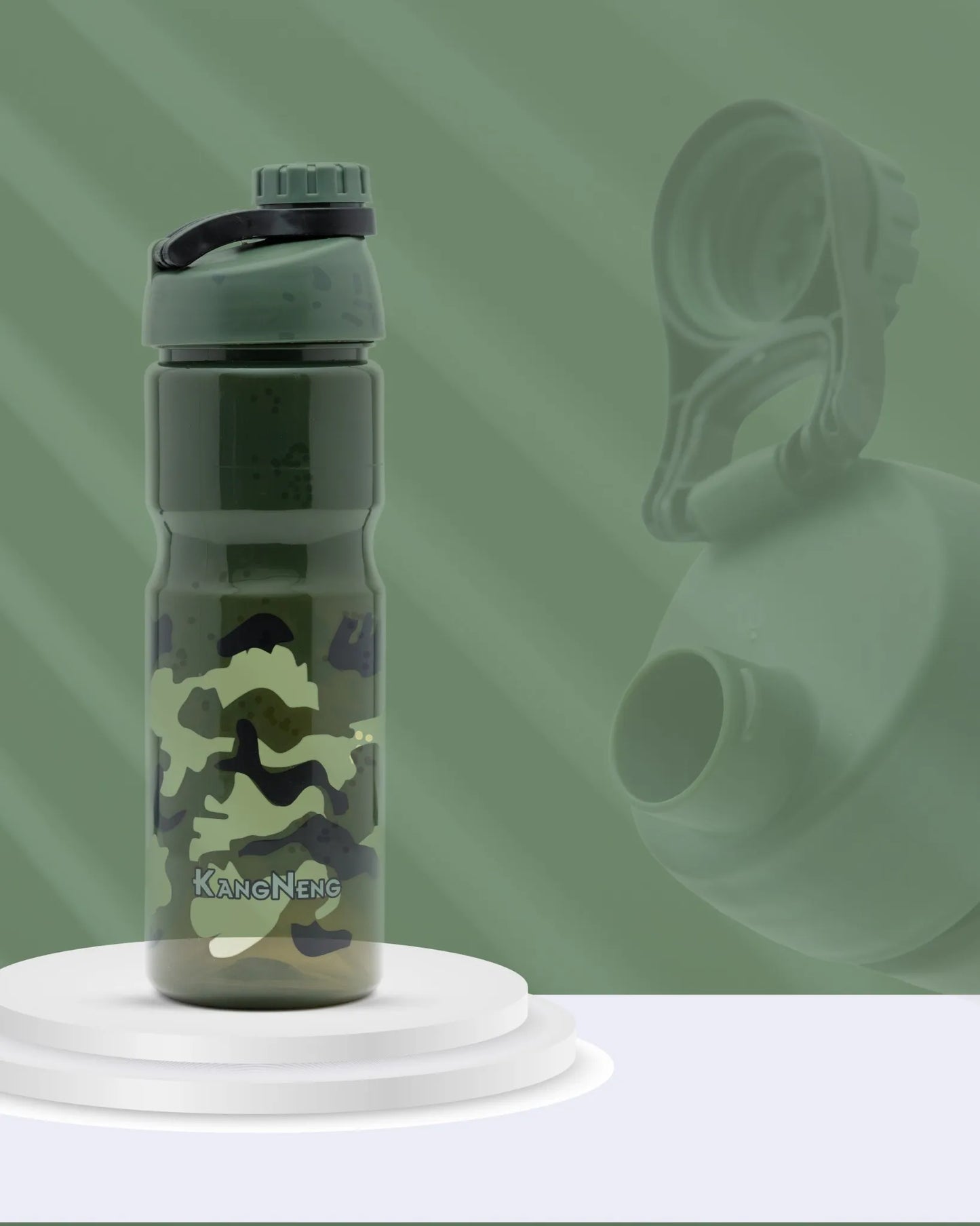 Army Camo Water Bottle Olive – 700ml – Leak-Proof Outdoor Bottle – TUFULA