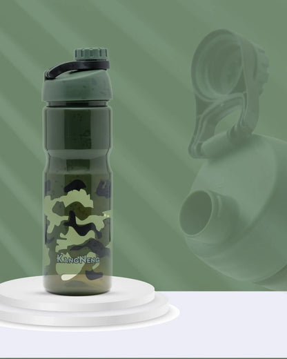 Army Camo Water Bottle Olive – 700ml – Leak-Proof Outdoor Bottle – TUFULA