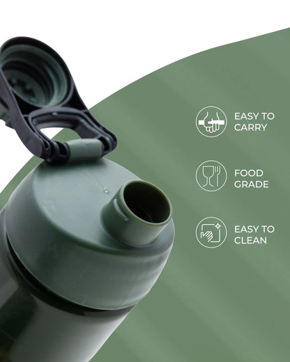 Army Camo Water Bottle Olive – 700ml – Leak-Proof Outdoor Bottle – TUFULA